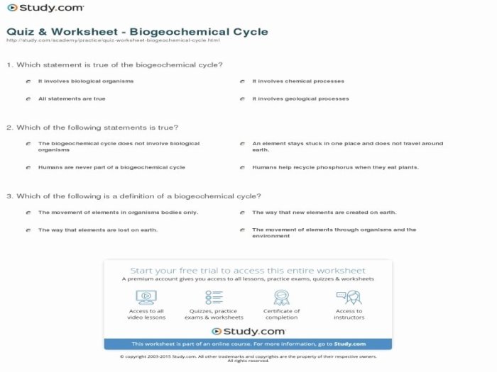 Biogeochemical cycles worksheet pdf answers