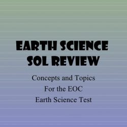 Review and practice for earth science sol