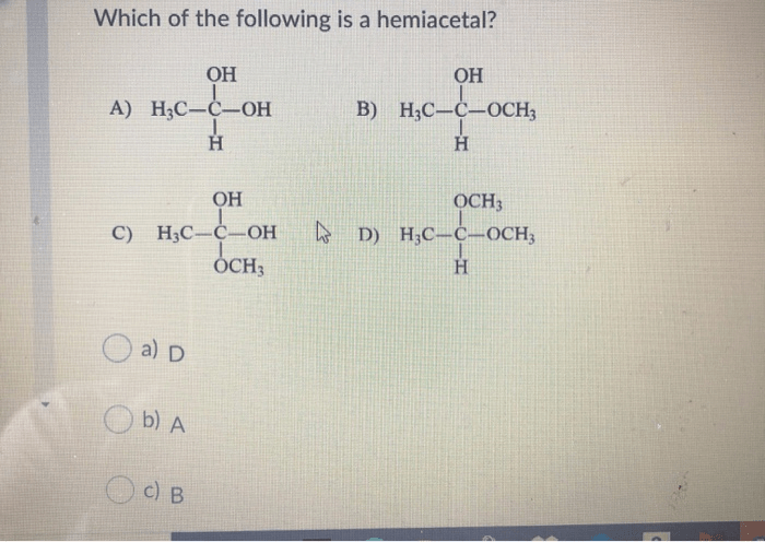 Which of the following is a hemiacetal