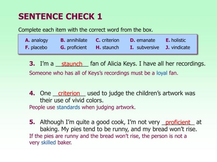 Chapter 13 sentence check 2 answer key