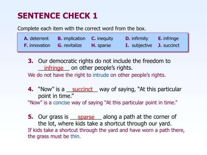 Chapter 13 sentence check 2 answer key