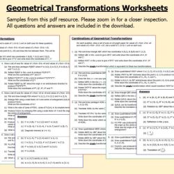 Geometry composition of transformations worksheet