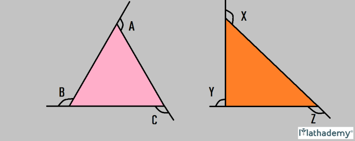 Interior angles of triangles solve and color