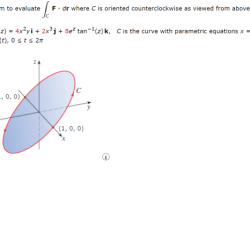 Evaluate where c is the ellipse oriented counterclockwise.