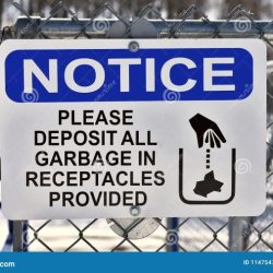 Garbage dumpster sign place inside signs do throw leave boxes ground k2 must price buy zoom rules warning recyclereminders